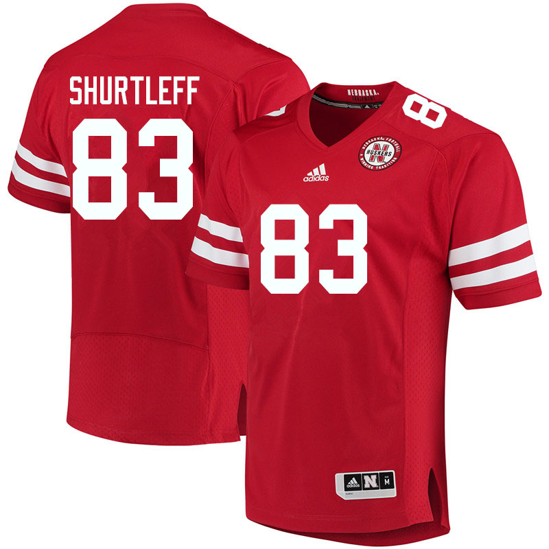 Women #83 Sam Shurtleff Nebraska Cornhuskers College Football Jerseys Sale-Red